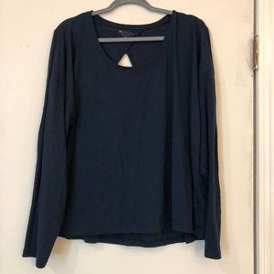 Athleta Open Back Long Sleeve T-shirt 2X